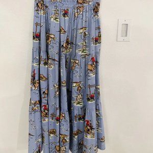 Vintage Western Swing Skirt Cowgirl/Cowboys Southwest